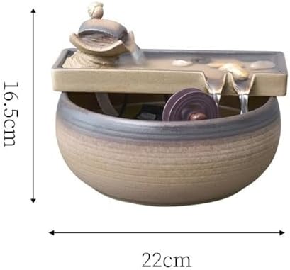 Ceramic Tabletop Fountain for Wealth and Zen