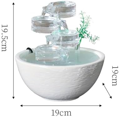 Modern Indoor Water Fountain Ceramic Desktop Decor