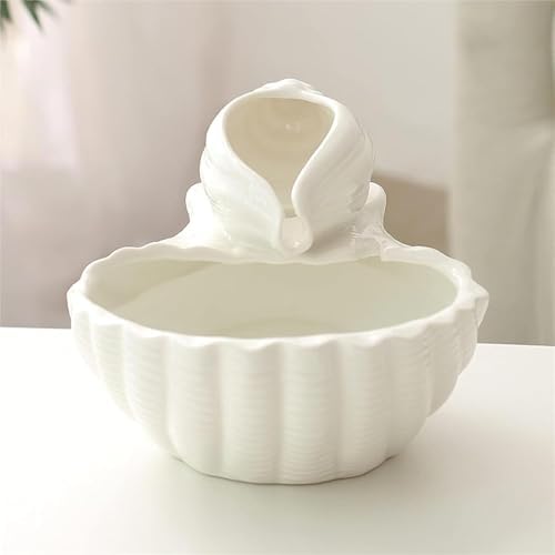 Indoor Ceramic Tabletop Fountain with Waterfall Sound