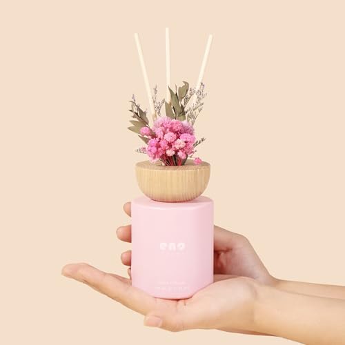 SOXCOMFY Reed Diffuser Set with Dried Flowers