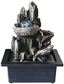 Brass Tabletop Fountain with Flowing Water Sound