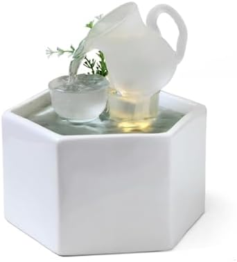 Relaxing Tabletop Waterfall Fountain for Office and Home Decor