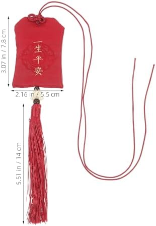 LOGOFUN 3pcs Red Chinese Style Scent Sachet with Tassel