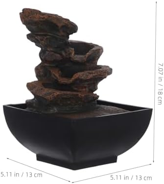 VICASKY 110V Tabletop Fountain with Light and Sound