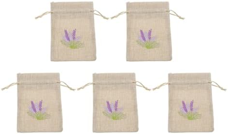 LUOZZY 5 Pcs Dried Flower Storage Bags Lavender Sachet Bags Refillable Fragrance Pouches
