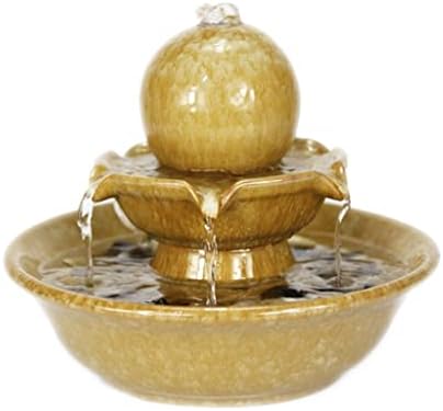 Modern Tabletop Fountain with Sphere Design