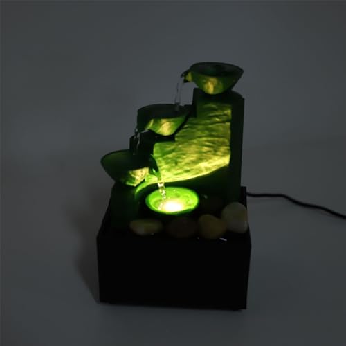 Tabletop Fountain with LED Light and USB Power