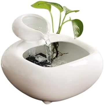 Relaxing Tabletop Water Fountain with Ceramic Design