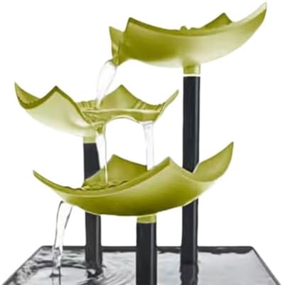 Tabletop Water Fountain with LED Light for Indoor Relaxation
