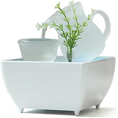 LED Lighted Tabletop Fountain for Home Office Decor