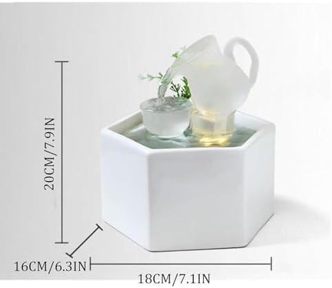 Creative Waterfall Fountain Indoor Decor 18x16x20CM Tabletop Fountain