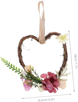 Ciieeo Heart Shaped Wreath Wedding Decor
