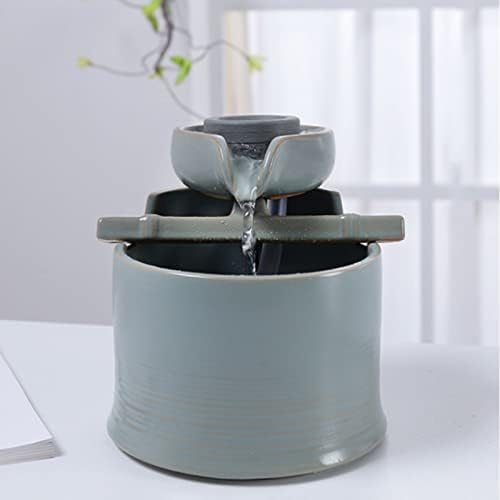 HASMI Brass Mini Ceramic Tabletop Fountain