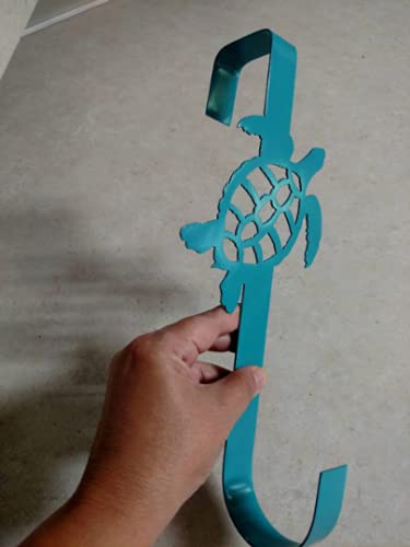 Turtle Wreck Hanger Door Hook 13 Inches Pink