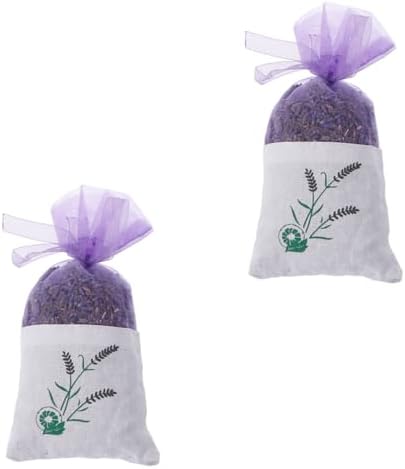2Pcs Dried Lavender Sachets for Drawers and Closets