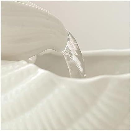 Conch Tabletop Fountain Ceramic Indoor Decor Home Office Bedroom Zen Relaxation