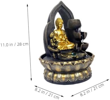 Unomor Buddha Waterfall Fountain Decor