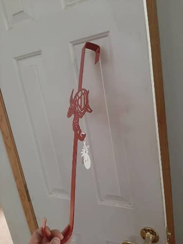 Sea Turtle Wreath Door Hook Orange 13 Inches Long