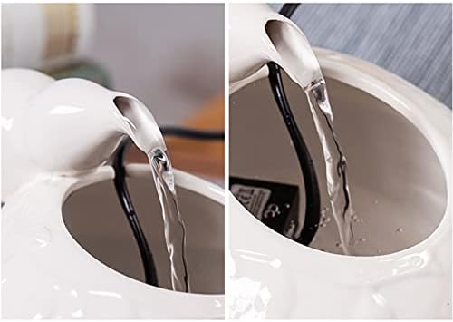 GRFIT Tabletop Fountain Mini Ceramic Indoor Waterfall Decor