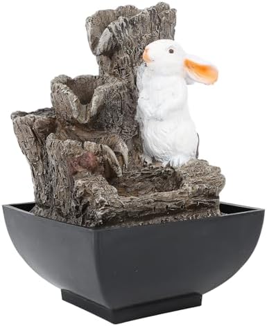 FLEXMAN Tabletop Fountain with LED Light and USB 5V Power
