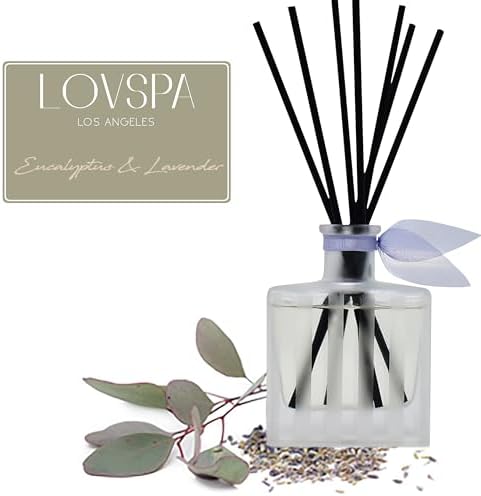 LOVSPA De-Stress Lavender Eucalyptus Reed Diffuser Set