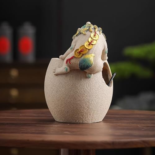 Ceramic Desktop Mini Waterfall Ornament Eco-Friendly Water Fountain for Home and Office