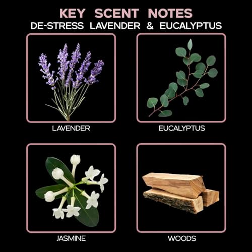 LOVSPA De-Stress Lavender Eucalyptus Reed Diffuser Set