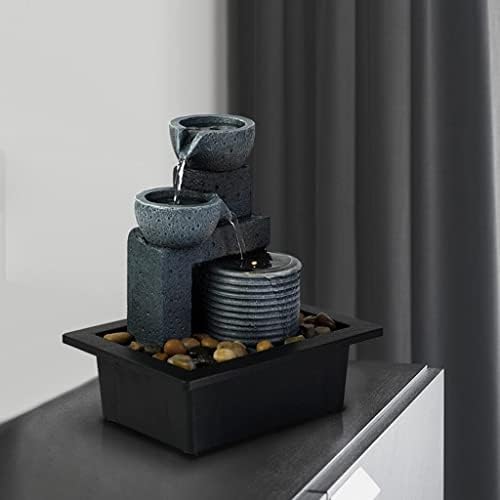 YOUQUEEN Tabletop Fountain with LED Lights