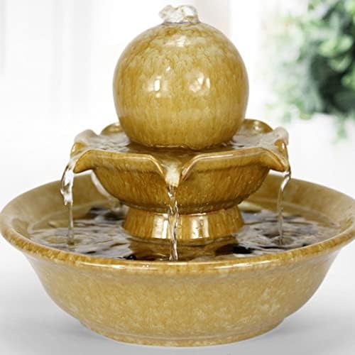 Modern Tabletop Fountain with Sphere Design