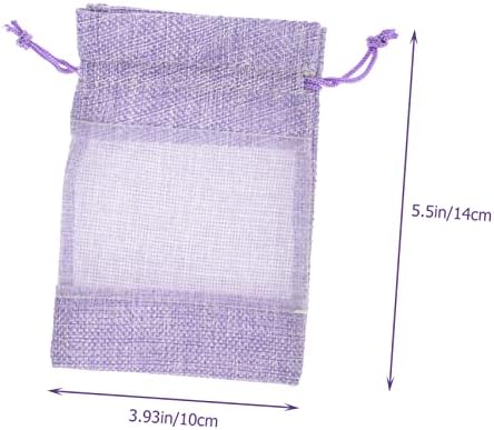 Cabilock 10Pcs Lavender Sachet Bags with Drawstring