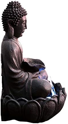 Hi-Line Gift 79567 Meditating Buddha Fountain with Led 1