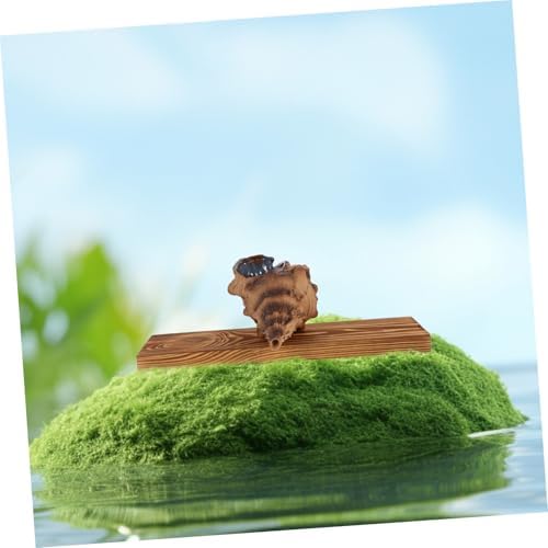 PRETYZOOM Tabletop Water Fountain with Sea Conch Pump for Home Garden Fish Tank Decor