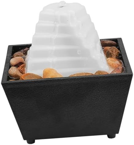 1set Relaxing Desk LED Lighted Fountain for Zen Room Decor