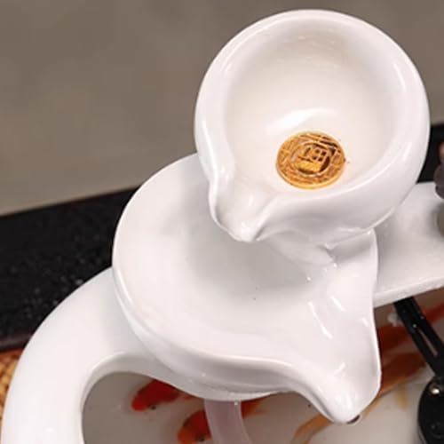 LSJINGS Creative Ceramic Waterfall Fountain for Home Office Living Room