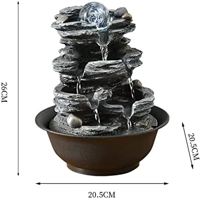 Elegant Tabletop Fountain with Rotatable Decor