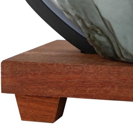 Indoor Tabletop Fountain with People Statue and LED Light