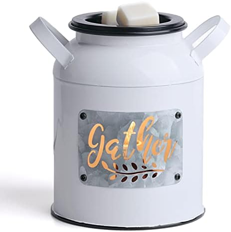 Rustic Farmhouse Wax Warmer with Milk Jug Design
