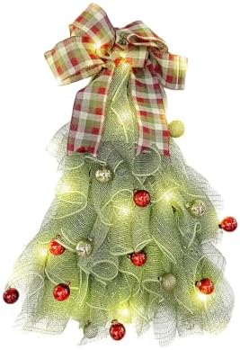 Handmade Christmas Tree Wreath for Front Door