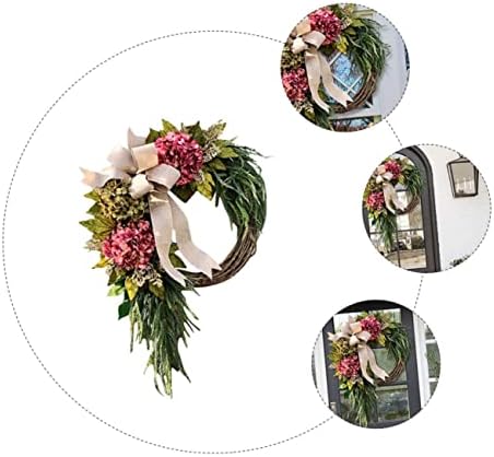 Simulated Hydrangea Wreath Front Door Decor