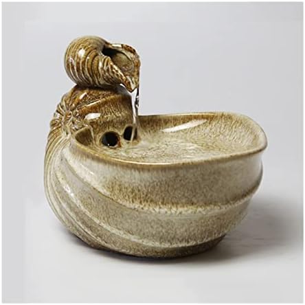 Tabletop Fountain with Conch Design for Home Office Decor