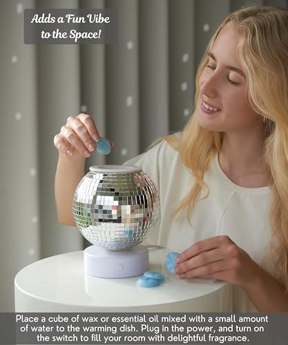 Disco Ball Wax Warmer with Color Changing Light