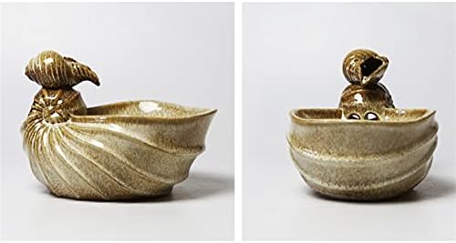 Tabletop Fountain with Conch Design for Home Office Decor