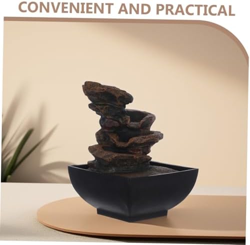 VICASKY 110V Tabletop Fountain with Light and Sound