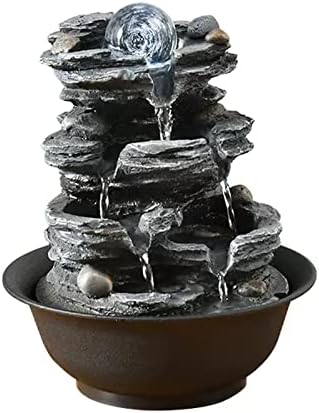 Elegant Tabletop Fountain with Rotatable Decor