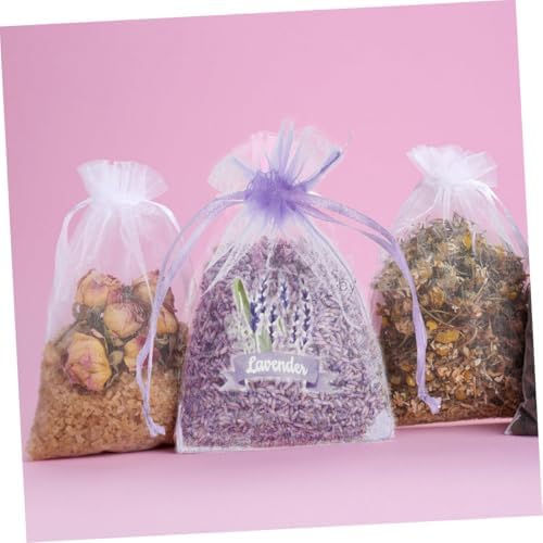 Wakauto 10pcs Drawstring Spice Bag Empty Sachet Bags for Dried Lavender