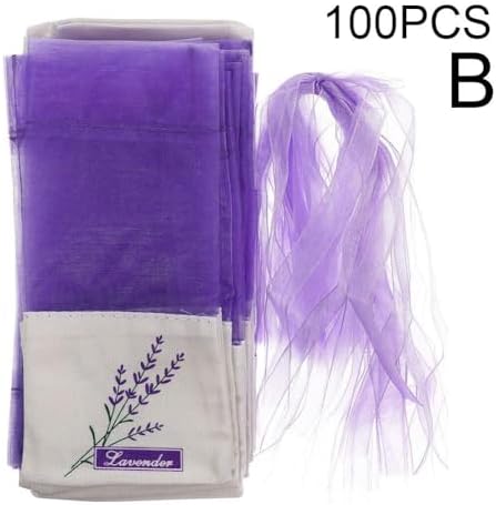 100 Pcs Lavender Sachet Bags for Fresheners