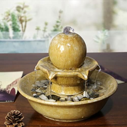 Modern Tabletop Fountain with Sphere Design