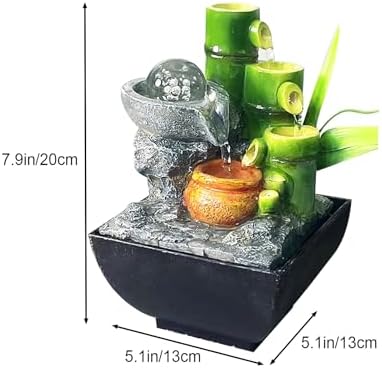 Zen Indoor Tabletop Fountain with Crystal Ball