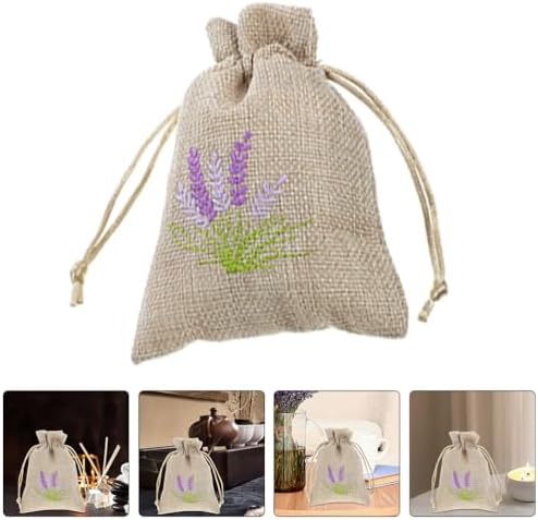 LUOZZY 5 Pcs Dried Flower Storage Bags Lavender Sachet Bags Refillable Fragrance Pouches