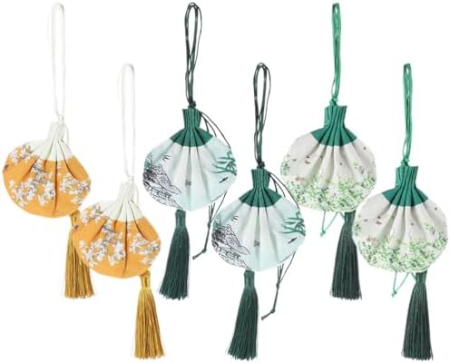 LOGOFUN 6 Pcs Empty Sachet Bags Multi Functional Decorative Gift Pouch for Costume Accessories